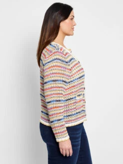 Coastal Crochet Knit Jacket -Nic Zoe Fashion Store S251141WNUMPRODUCT 03