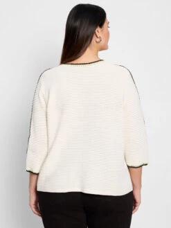 Ottoman Stitched Sweater -Nic Zoe Fashion Store S251149WCLCPRODUCT 04