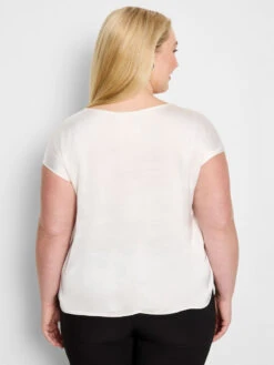 Day Gloss Woven Tee -Nic Zoe Fashion Store S251606WCLCPRODUCT 04