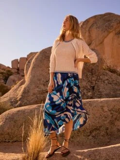 Aqua Surf Side Ruche Skirt