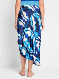 Aqua Surf Side Ruche Skirt -Nic Zoe Fashion Store S251731BLTPRODUCT 04