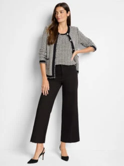 Opposites Attract Sweater Jacket -Nic Zoe Fashion Store W241137 BKM PRODUCT 02