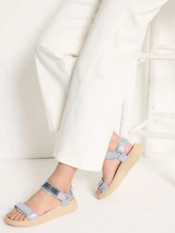 Woden - Line Metallic Sandal